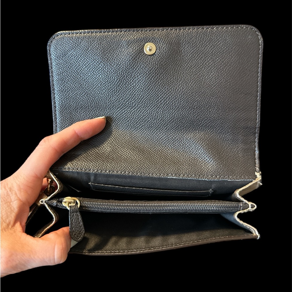 Metallic Gold COACH Wristlet - Picture 5 of 6